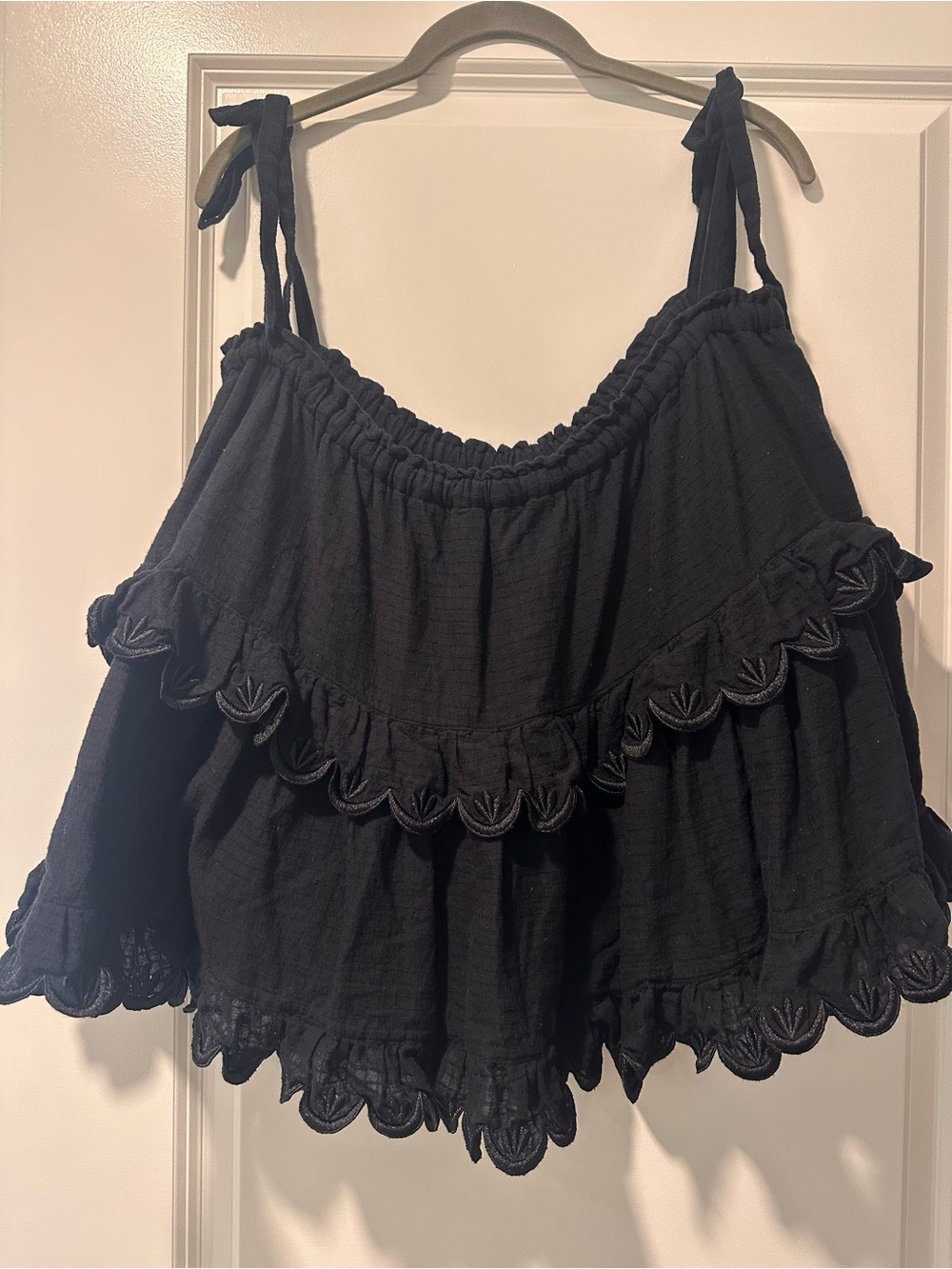Innika Choo Black Shoulder-tie Tank